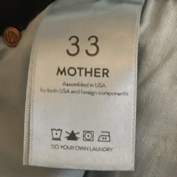 MOTHER The Mid Rise Dazzler Ankle‎ Jeans Now or Never Size 33 Denim Revolve Fray - Picture 7 of 10